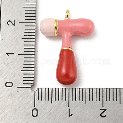 Латунь эмаль подвески KK-E093-03G-T-1