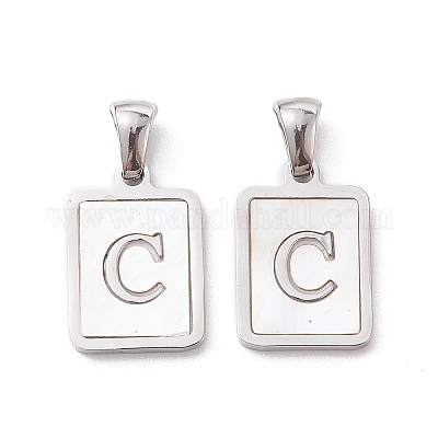 Подвески из нержавеющей стали 304 в форме ракушки STAS-G327-01P-C-1