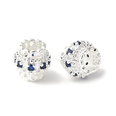 Латунные микро проложить Цирконий Европейский бисером KK-U067-07S-1