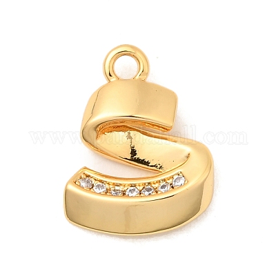 Латунные микро проложить кубического циркония подвески KK-C117-12G-S-1