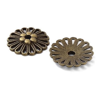 Сплавочные овальные бусины тибетского стиля  FIND-Q094-09AB-1