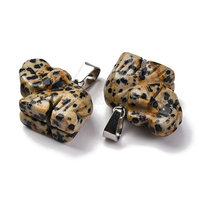 Природные яшмы далматин подвески G-B127-05P-08-1