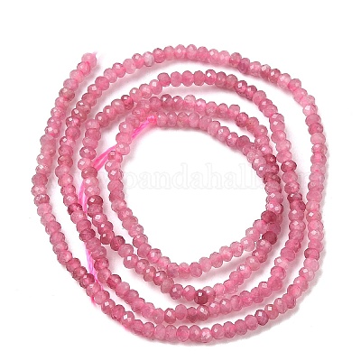 Натуральный розовый турмалин бисер нитей G-RM250101-T2-1