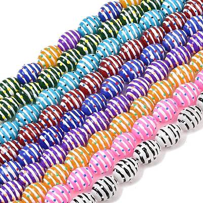 Стеклянные бусины из искусственного нефрита GLAA-L051-02-1