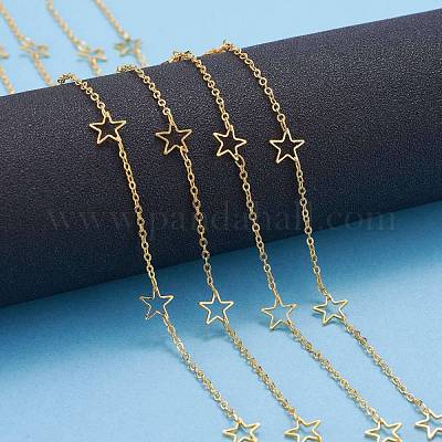 3.28 фут ручной работы из латунных звеньев цепи X-CHC-F010-02-G-1