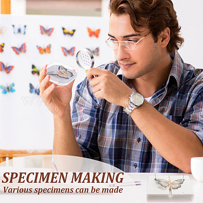 1 квадратная прозрачная акриловая пустая коробка для хранения образцов CON-OC0001-54-1