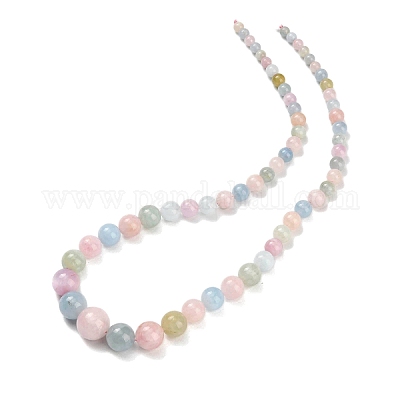 Нити градуированных бусин из натурального магнезита G-L634-B05-M-1