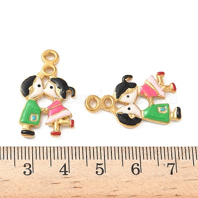 Подвески из нержавеющей стали 304 с эмалью STAS-I346-16G-02-1