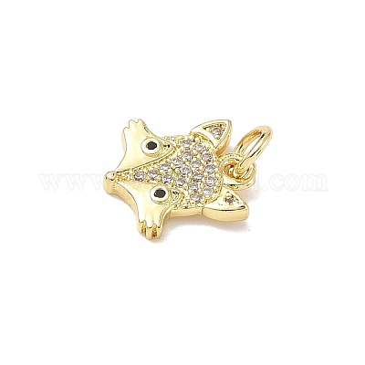 Латунные микро проложить кубического циркония подвески ZIRC-I356-15G-01-1