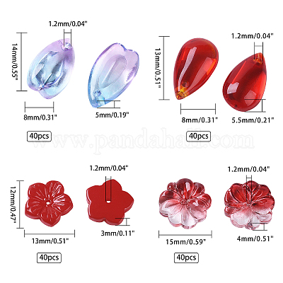 Стеклянные бусины и подвески GLAA-CA0001-01-1