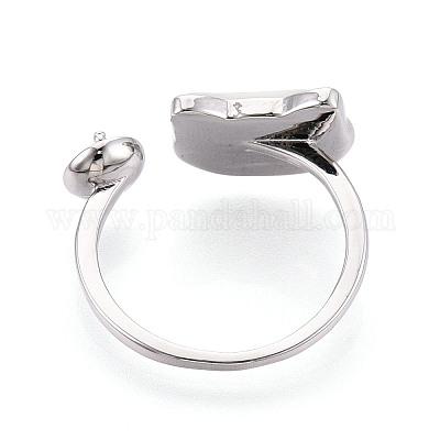 Закрепки для манжет в форме кошачьей раковины из латуни KK-T076-65P-1