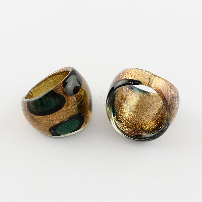 Широкополосные кольца лэмпворк RJEW-Q150-M14-B-1