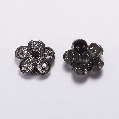 Латунь микро проложить кубический цирконий шарик ZIRC-G122-50-RS-1