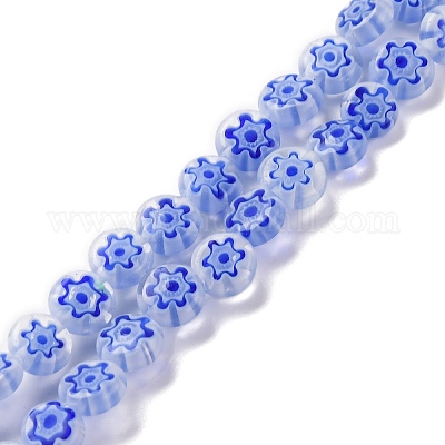 Ручной работы millefiori стеклянные бусины нитки LAMP-G164-11E-1