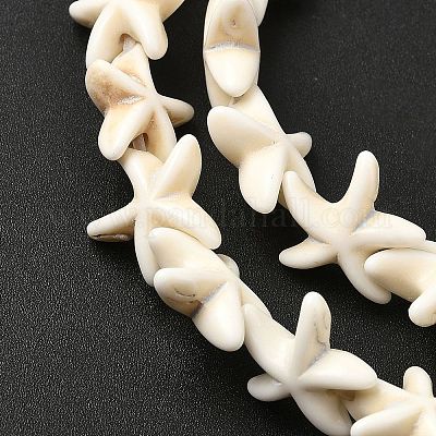 Бусы из синтетического магнезита&nbsp;G-P228-16-01-1