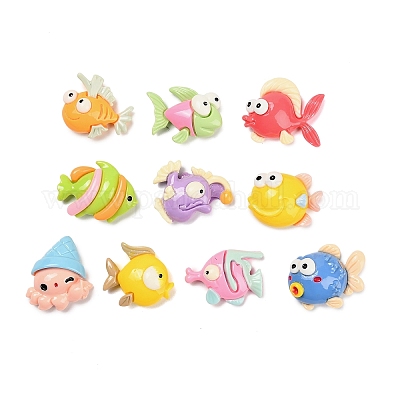 Непрозрачные кабошоны из смолы RESI-H040-07-1