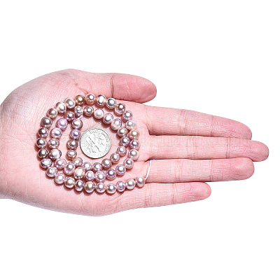 Нити из натурального культивированного пресноводного жемчуга PEAR-N013-06N-1