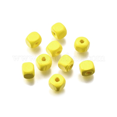 Спрей окрашены деревянные бусины WOOD-P021-01A-27-1