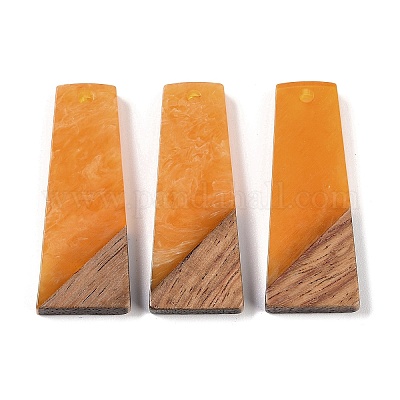 Подвески из смолы и дерева WOOD-F015-04C-1