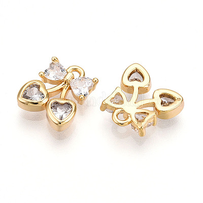 Латунные микро проложить кубического циркония подвески KK-N261-94B-G-1