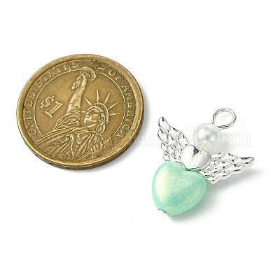 50шт. подвески-сердечки из акрила PALLOY-JF02975-1