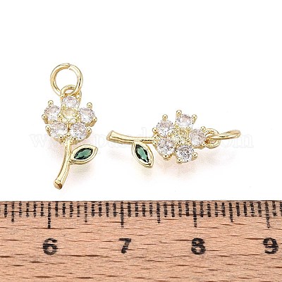 Латунные микро проложить кубического циркония подвески KK-T071-124G-1