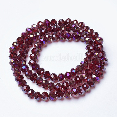 Гальванизируйте прозрачное стекло бисер нитей EGLA-A034-T6mm-F16-1