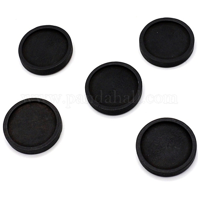 Оправа кабошон из натурального дерева WOOD-WH0115-37B-B-1