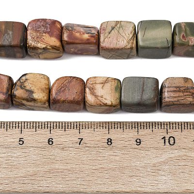 Нити бусин из натурального камня пикассо/полихромной яшмы&nbsp;G-D098-D02-1