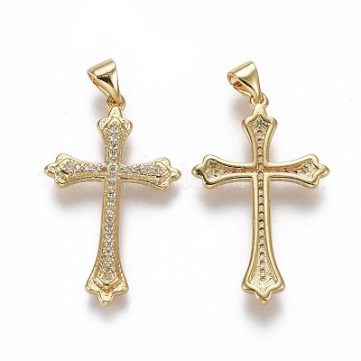 Латунные микро проложить кубического циркония подвески ZIRC-F115-05G-1