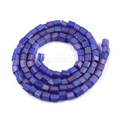 Прозрачные матовые стеклянные бусины GLAA-N047-08-B02-1