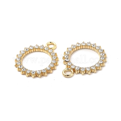 Подвески из сплава и страза PALLOY-I217-16G-1