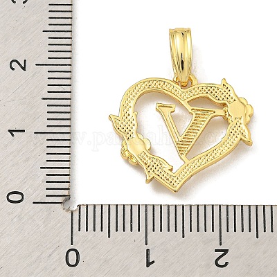 Подвески сердце латуни KK-I714-04G-V-1