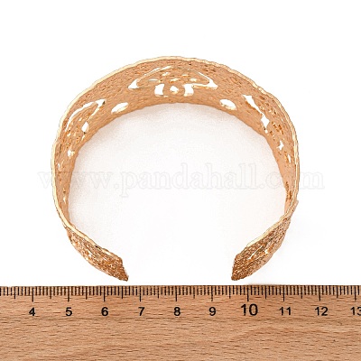 Браслеты-манжеты из нержавеющей стали 304 BJEW-B135-01C-G-1