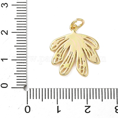 Латунные микропаве прозрачные подвески с фианитом KK-A273-33G-1