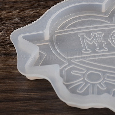 Подвески ко Дню матери своими руками из силиконовой формы DIY-K073-15A-1