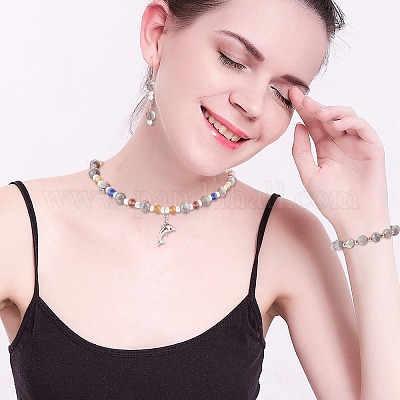 Натуральный камень-карта / камень пикассо / нити из бисера пикассо&nbsp;G-AR0002-17-1