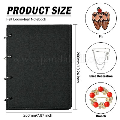 1 шт. блокнот с отрывными листами из фетра ST-CJ0036-001-1