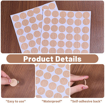 ПВХ водонепроницаемые наклейки STIC-WH0003-24-1