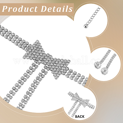 Цепочные ремни с кристаллами и стразами AJEW-WH20816-035P-1