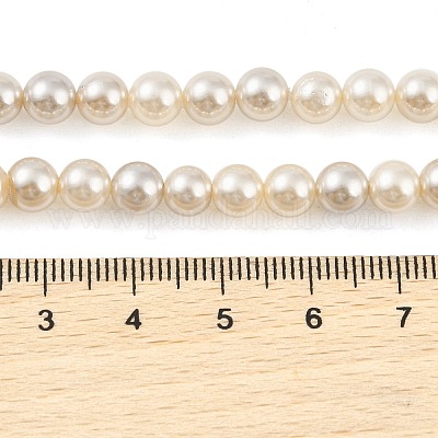 Нити бусин из натуральных пресноводных раковин с гальваническим покрытием BSHE-G036-22-1