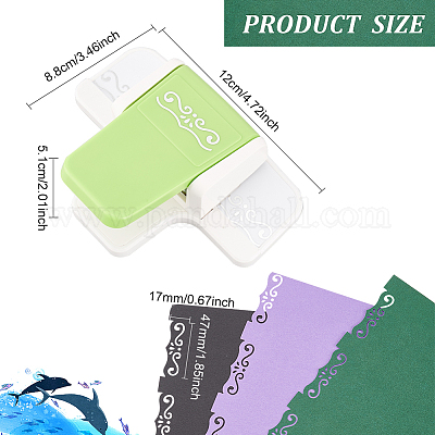 Мини пластиковый дырокол для скрапбукинга и поделок из бумаги DIY-WH0349-57B-1