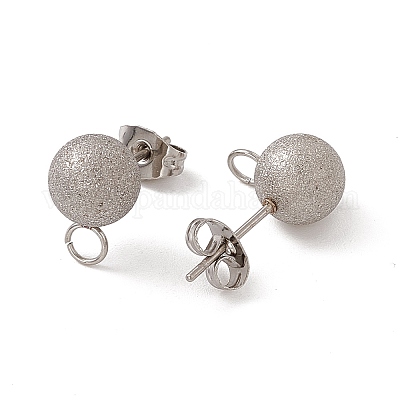 Фурнитура для сережек-гвоздиков из нержавеющей стали марки 304 STAS-E179-05E-P-1