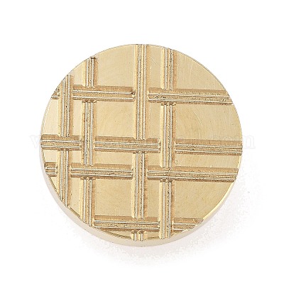 Текстура тема круглая латунная головка штампа AJEW-M036-06B-G-1