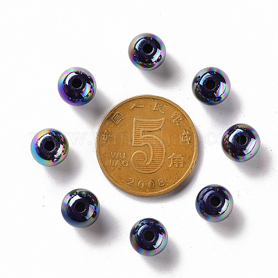 Непрозрачные акриловые бусины MACR-S370-D8mm-A19-1