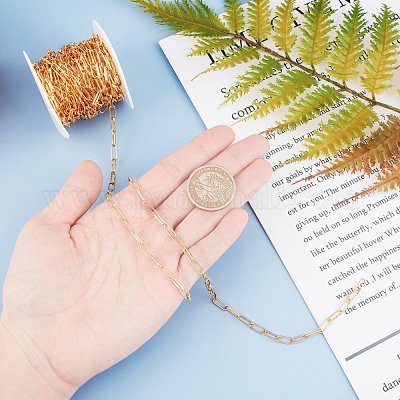 Паяные латунные цепочки для скрепок CHC-G005-18G-1
