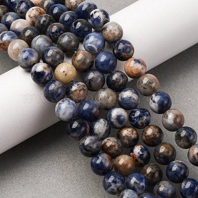 Природный содалит бисер нитей G-D481-12B-1