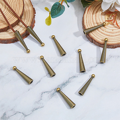 10 шт. концы шнура из сплава FIND-FH0009-40AB-1