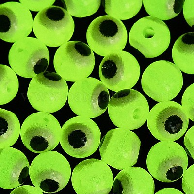 Светящиеся и печатные непрозрачные акриловые бусины LACR-G050-01C-1