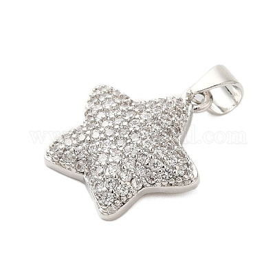 Латунные микро проложить кубического циркония подвески KK-A228-03P-1